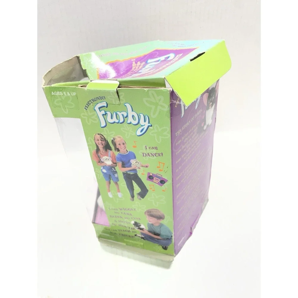 Original 1998 Tiger Electronics Tuxedo Furby Model 70-800 Original Box Untested
